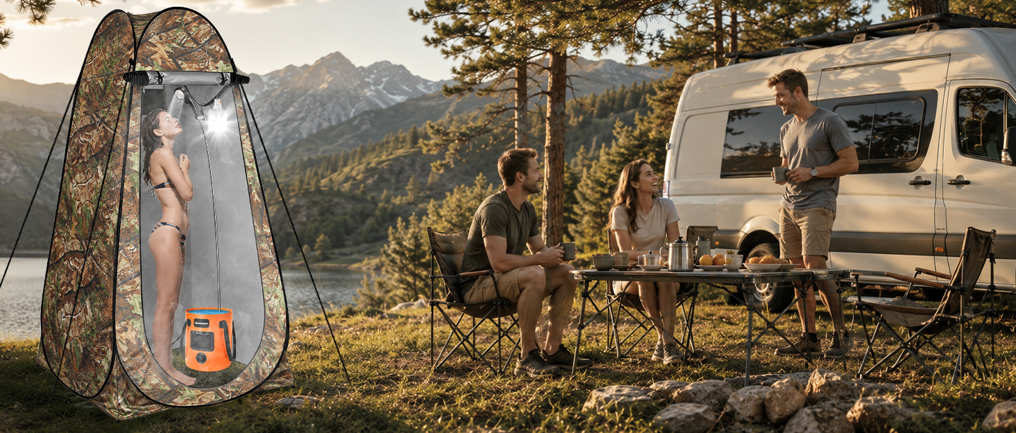 camping shower tent