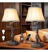Scenekoy Rustic 68″ Tall Floor Lamp for Living Room Bedroom, Washed Blue Finish, Remote Control, ...