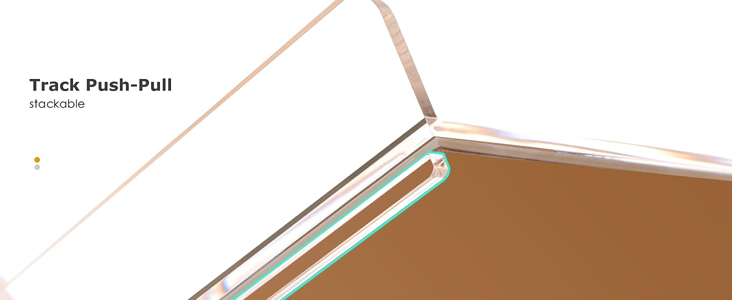 Stackable 4 Tier Acrylic Letter Tray