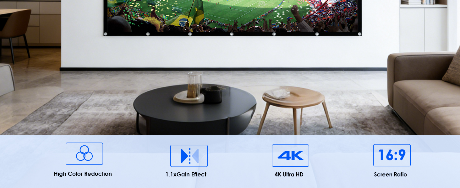 anti light projector screen