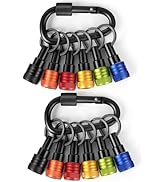 FACAINCXS 1/4 inch Hex Shank Bit Holders Keychain Quick-change Design for Nut Driver Screwdriver ...