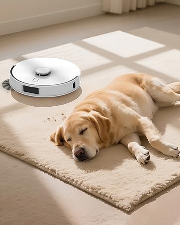 FIXR T30+ Self Emptying Robot Vacuum & Mop Combo with 12,000Pa, Robotic Vacuums Cleaner for Pet H...