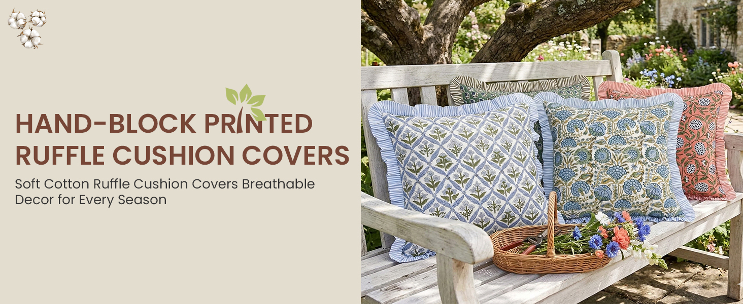 Ruffle Cushion Cover