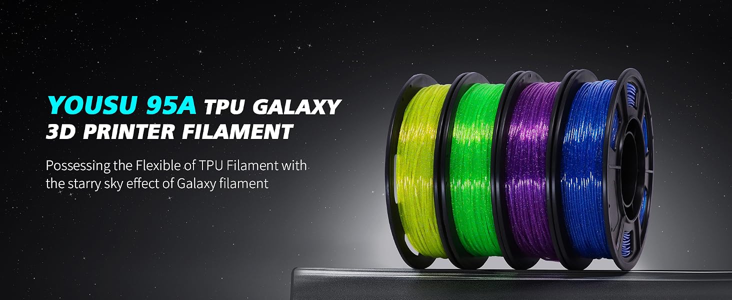 Transparent Galaxy Glitter TPU