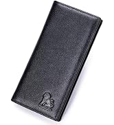 STEELLION Genuine Leather Men's Wallet, Bifold, Vintage RFID Blocking Large Capacity Wallet for M...