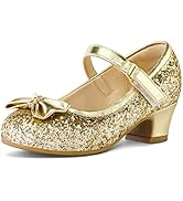 K KomForme Girl's Ballerina Flat Ankle Strap Dress Ballet Flat Shoes(Toddler/Little Kid/Big Kid)