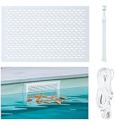 COZYDIG 6Pcs Ultra Fine Mesh Pool Skimmer Net Insert,26x22In Adjustable Nylon Replacement Bag, Ca...