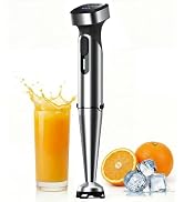 Immersion Blender Handheld, Corded Electric Blenders Portable Stick Mixer with 2 Mixing Speed and...