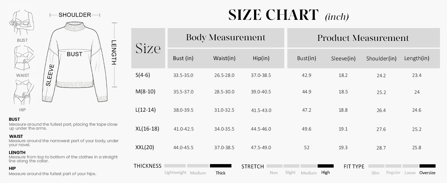 PRETTYGARDEN Chunky Knit Sweaters For Women