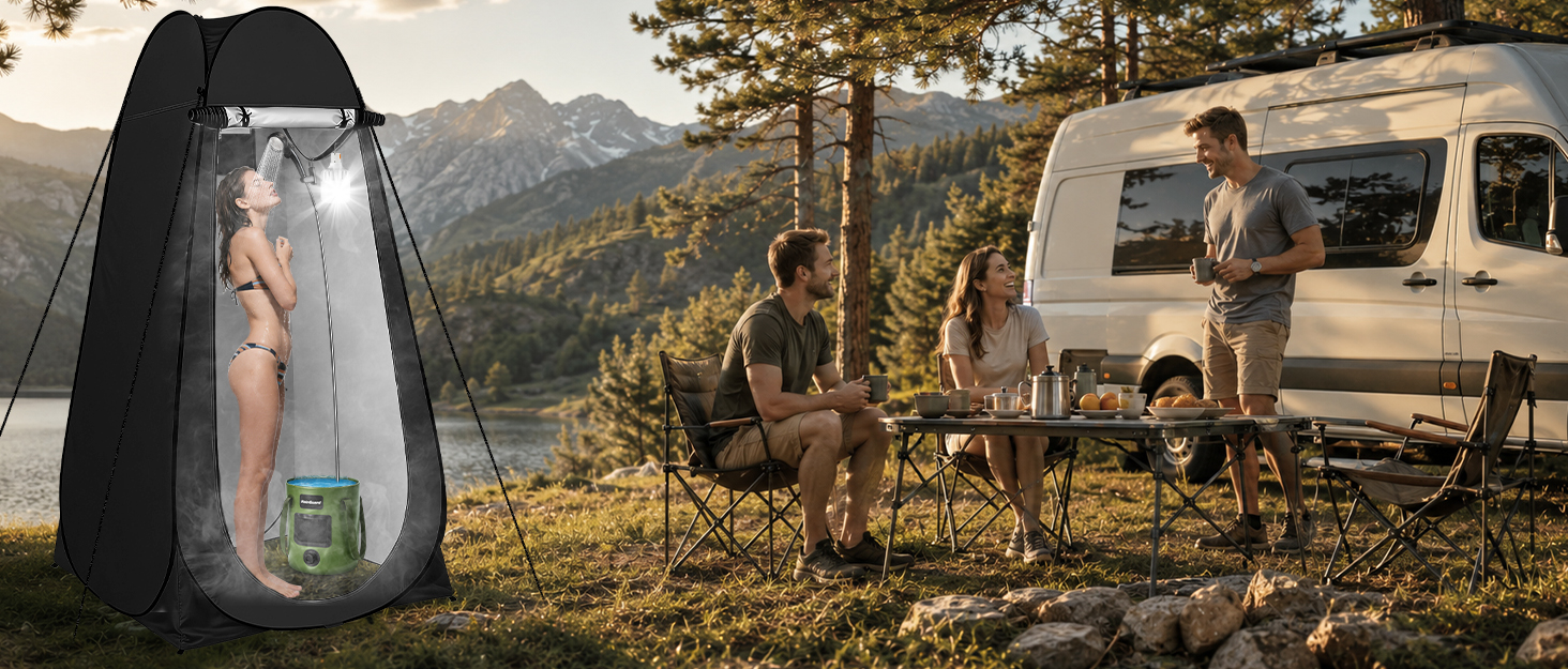 camping shower tent