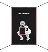 BaseGoal Dart Board, Velcro Target Toss Set with Sticky Balls and Support Frame, Indoor/Sport Out...