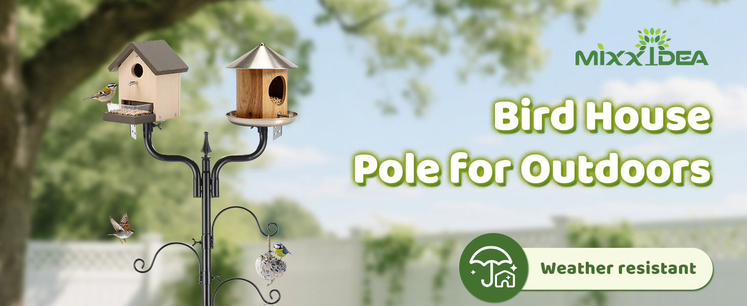 bird house pole_bird feeder pole with baffle