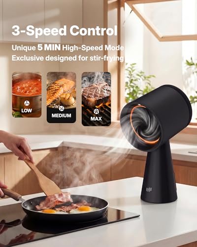 Desktop Range Hood with 3 Speed