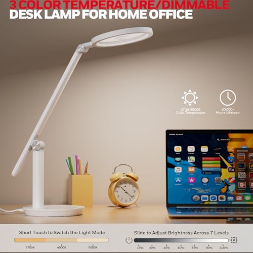 800LM Dimmable Desk Lamp with Timer
