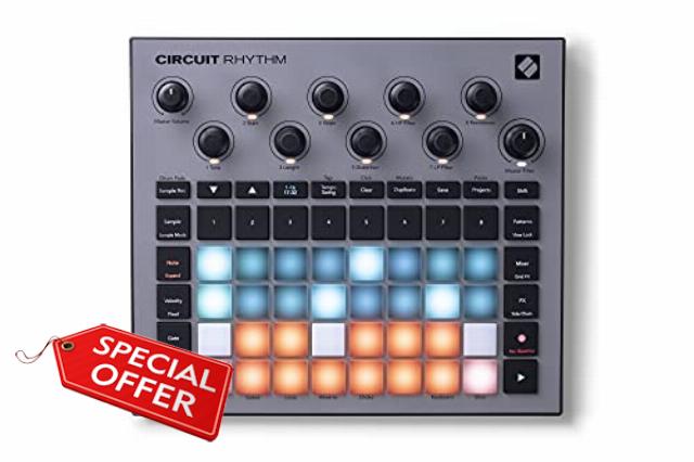 Novation Circuit Rhythm: Sampler and groovebox with eight sample tracks for making and performing beats
