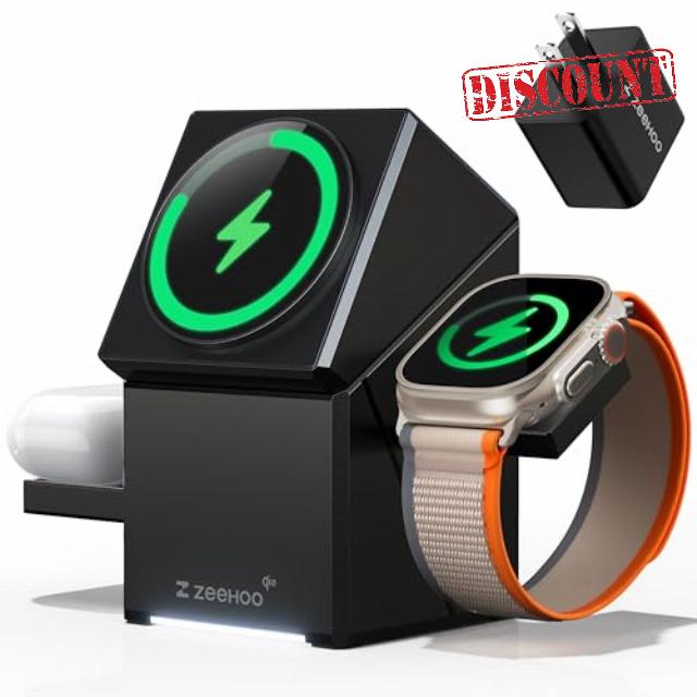 ZEEHOO 3 in 1 Charging Station