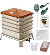 Blütezeit Worm Composter 3-Tray, Worm Farm with Compost Worms Starter Kit for Vermicomposting Ind...