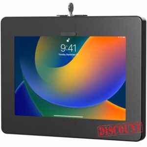 Locking iPad Wall Mount – CTA Anti-Theft Tablet Wall Mount For iPad 10th Gen 10.9-inch - iPad 7th/8/9 Gen - iPad Air 4 - Galaxy Tab - Lenovo Tab 4 - Zebra Tablets & More - Black - (PAD-PARAW)