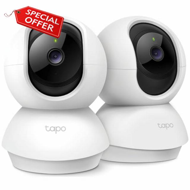 Tapo 2K Pan/Tilt Security Camera for Baby Monitor