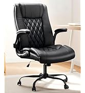 Marsail Ergonomic Office Chair with Adjustable Lumbar Support, 3-Way PU Armrests & Breathable Mes...