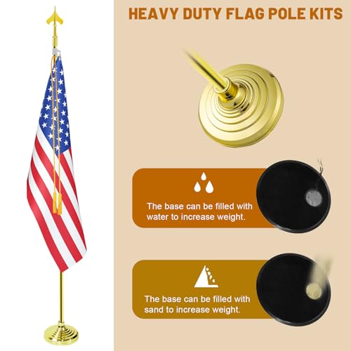 Glod Flagpole and Stand