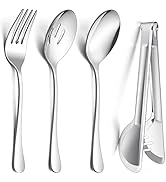 E-far Silicone Cooking Utensils Set, 7 Pcs Heat Resistant Kitchen Utensils with Stainless Steel H...
