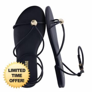 CUSHIONAIRE Tory Strappy Flat Sandals for Women