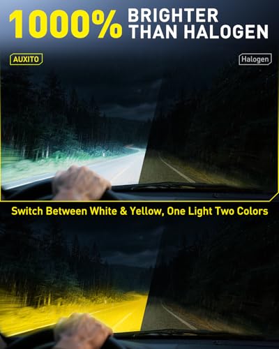 6500K Cool White&3000K Amber Yellow 50000LM