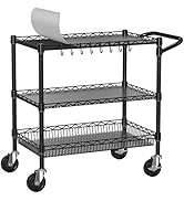 Pegboard Display Stand 2 x 5.8 Feet, Metal Peg Board Display with 32 Hooks & Wheels Standing Pegb...