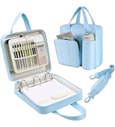 Upgraded Zipper Binder | 3-Inch & 2-Inch O-Rings, 600 Sheet Capacity Trapper Keeper with 13 Inch ...