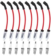Ozikutech High Performance Spark Plug Ignition Wires Set Fit for 1999-2024 Chevy Silverado Tahoe ...
