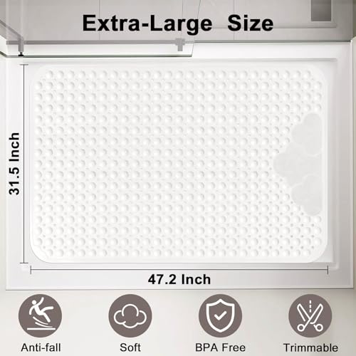 Anti Slip Shower Mat with Suction Cups