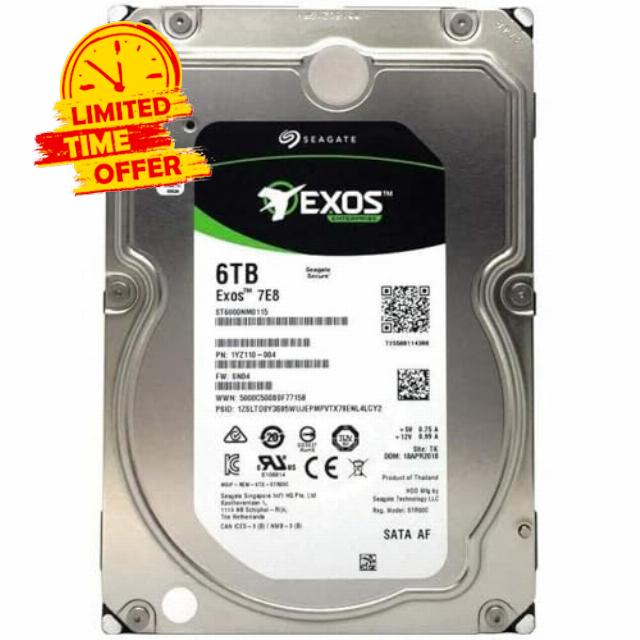 ST6000NM0115 3.5"-Inch HDD 6TB 7200 RPM 512e SATA 6Gb/s 256MB Cache Internal Hard Drive (Renewed)