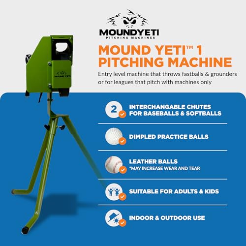 Youth and Adult Single Wheel Pitching Machine for Baseball and Softball