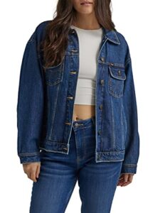 Wrangler Women's Relaxed Fit Girlfriend Denim Jacke
