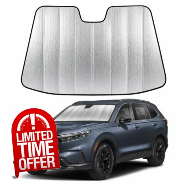EcoNour Accordion Foldable Windshield Sun Shade Fit for Honda CR-V 2023-2024 2025 2026 Sunshade