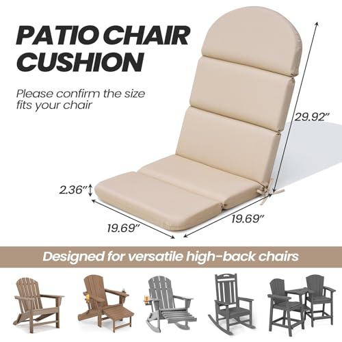High Back Outdoor Rocking Chair Cushion for Patio