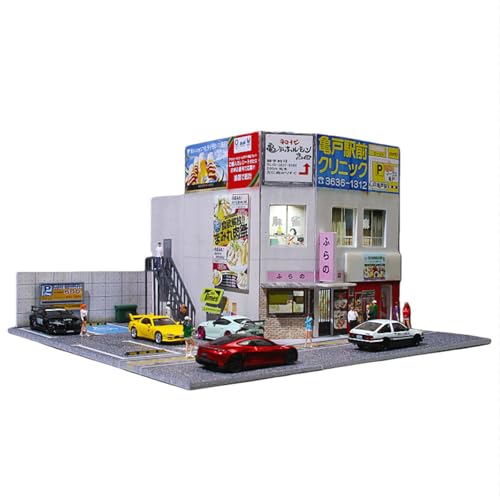 LED Lighting Parking Lot Scene Display Case