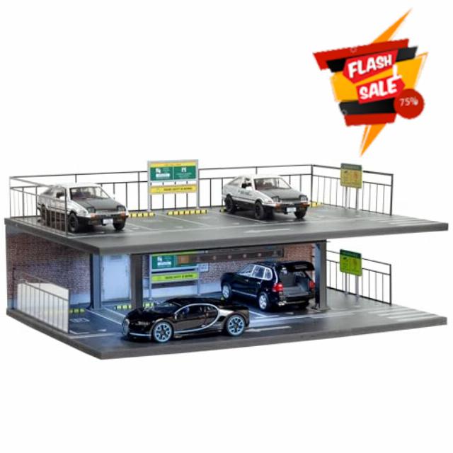 1/32 Scale 2 Layers Cars Display Case for Model Car Display and Storage
