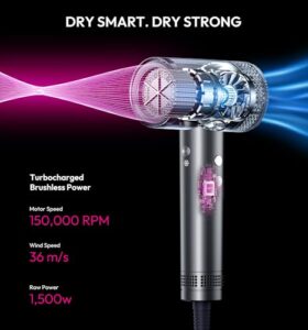 Professional LCD Display Thermo-Control Blow Dryer