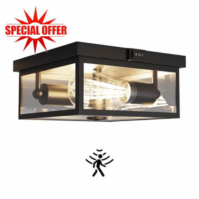 Outdoor Ceiling Light with Motion Sensor