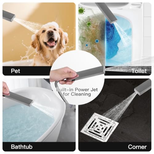 Rain Shower Heads with Spray Combo Set