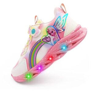 Movie Casual Shoes LED Light Up SneakersSnow Princess Shoes Baby Toddler Shoes Girl Birthday Prese