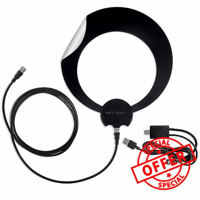 Antennas Direct ClearStream Eclipse Amplified UHF Indoor TV Antenna