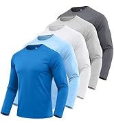 ZITY 5 Pack Long Sleeve Shirts for Men UPF 50+ UV Sun Protection Athletic Shirts for Fishing Runn...