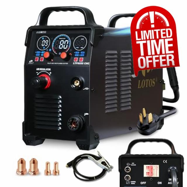 LOTOS LTP8050 CNC 80AMP Blow Back Arc Plasma Cutter