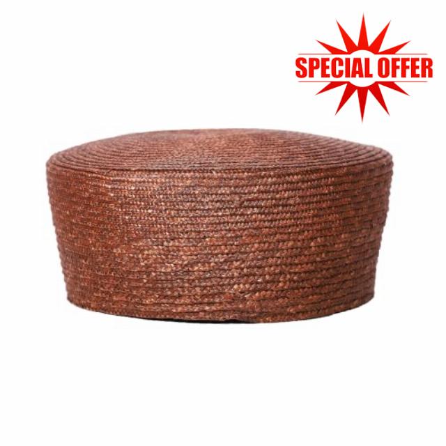FADVES Women's Straw Pillbox Hat