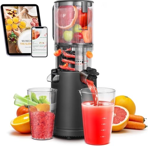 Slow Masticating Juicer Extractor for Whole Fruits & Vegetables