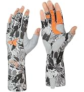 KastKing Sol Armis Pro UPF50+ Fishing Gloves -Quick-Dry,Full Finger UV Protection Gloves Sun Prot...