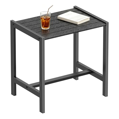 Weather-Resistant Square Patio End Table